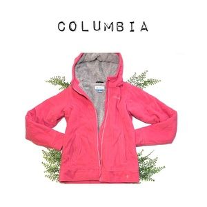 ☀️ 3/$25 Pink Quilted Columbia Sherpa Jacket